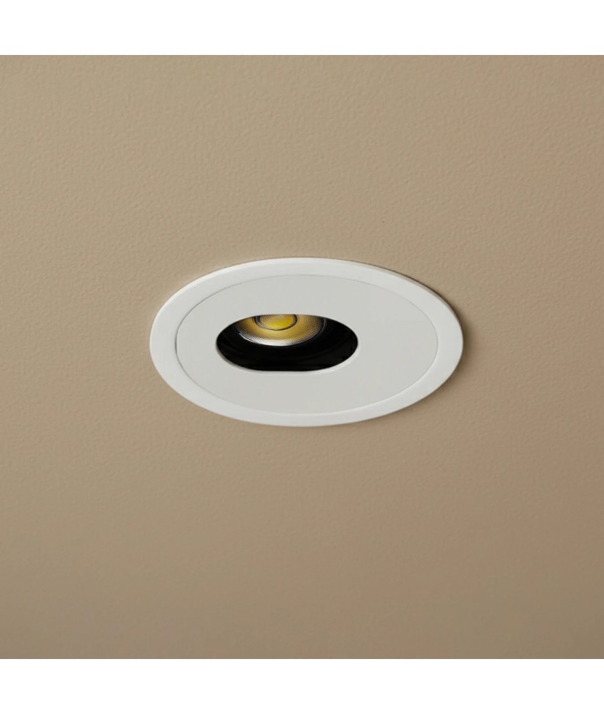 kelvo® ASYMMETRICAL KLV-101-0133 Χωνευτό Φωτιστικό Downlight Σποτ LED 7W 875lm 15°x30° AC 220-240V IP20 Φυσικό Λευκό 4500K - Bridgelux COB Chip & TÜV SÜD Driver - Λευκό Ματ - Μ8.3 x Π8.3 x Υ8.2cm - Q7.3cm - 5 Χρόνια Εγγύηση